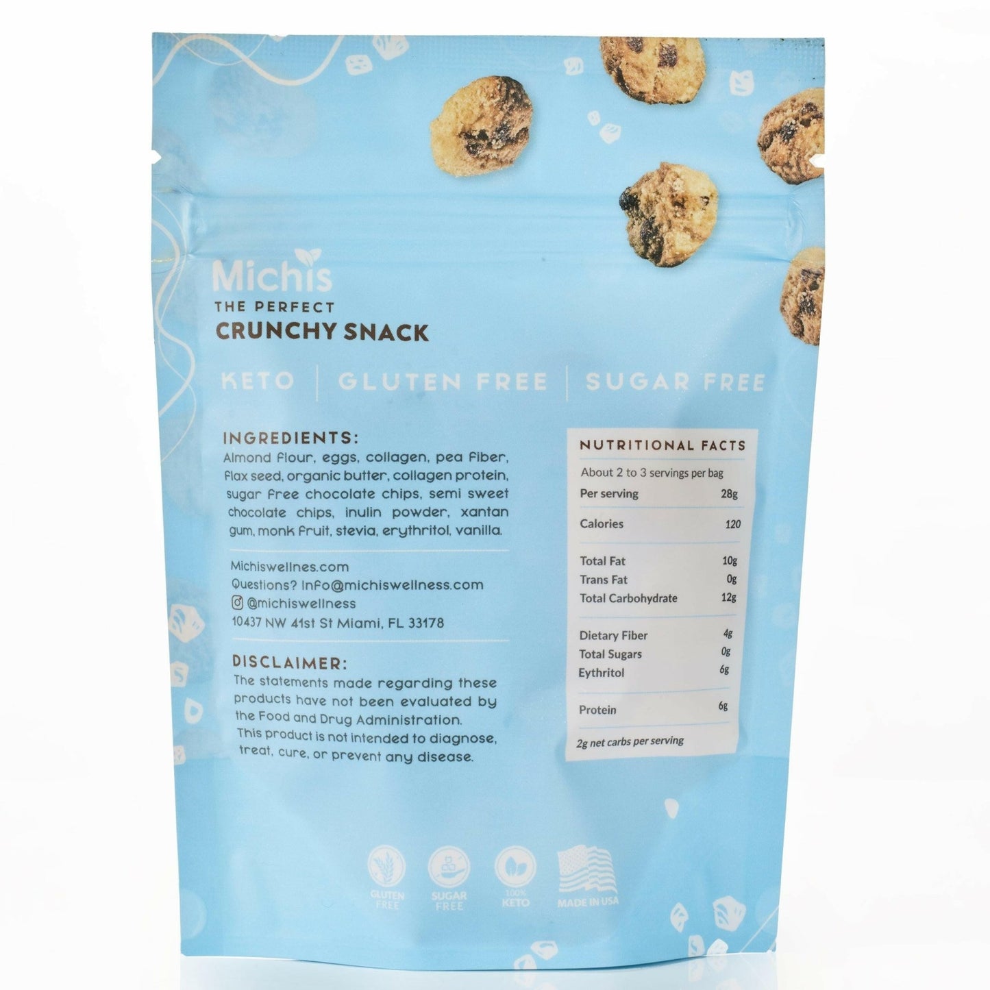 Collagen + Keto Mini Cookies (Sugar Free) - Michi's Wellness