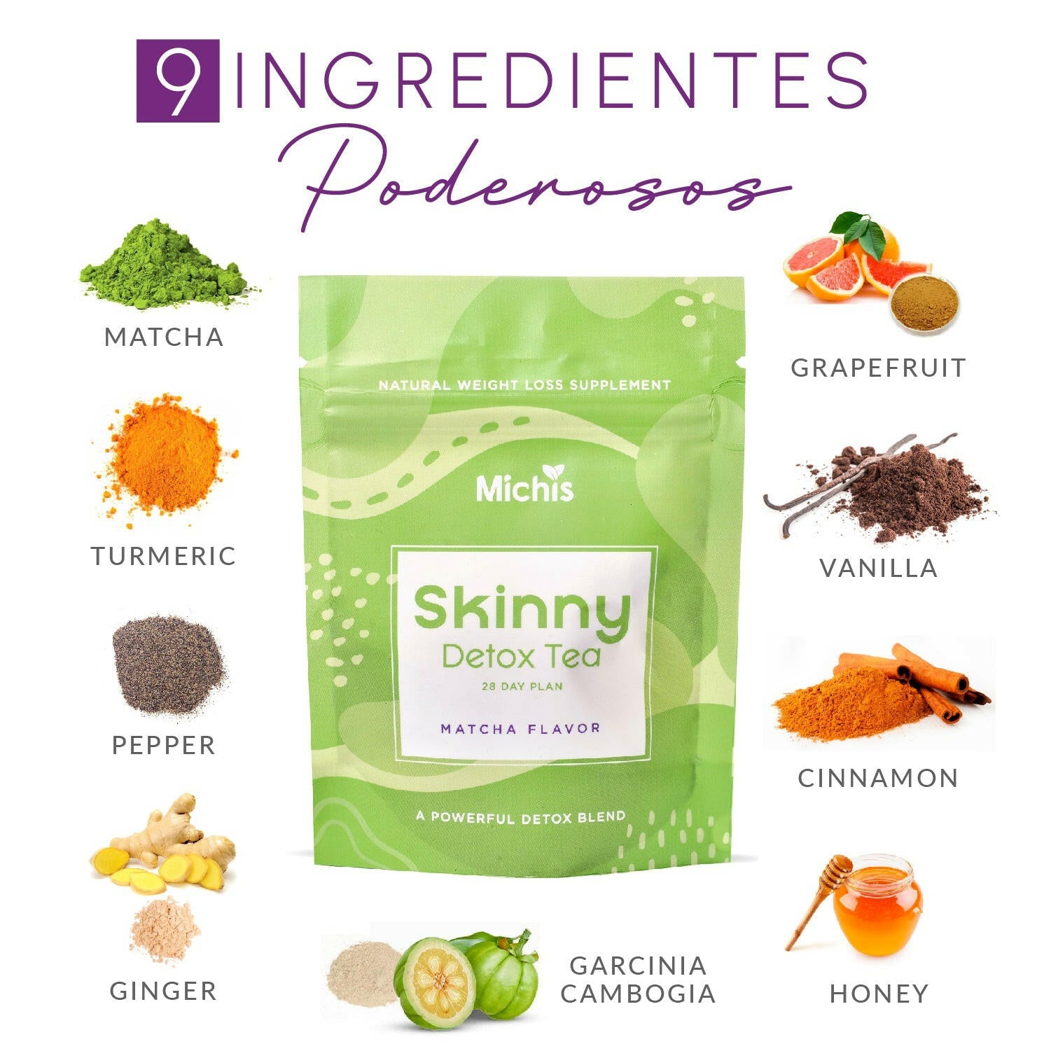 Michi’s Skinny Detox Tea (28-Day Detox) - Michi's Wellness